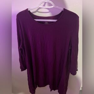 Westbound Women's Long Sleeve Top in Deep Purple